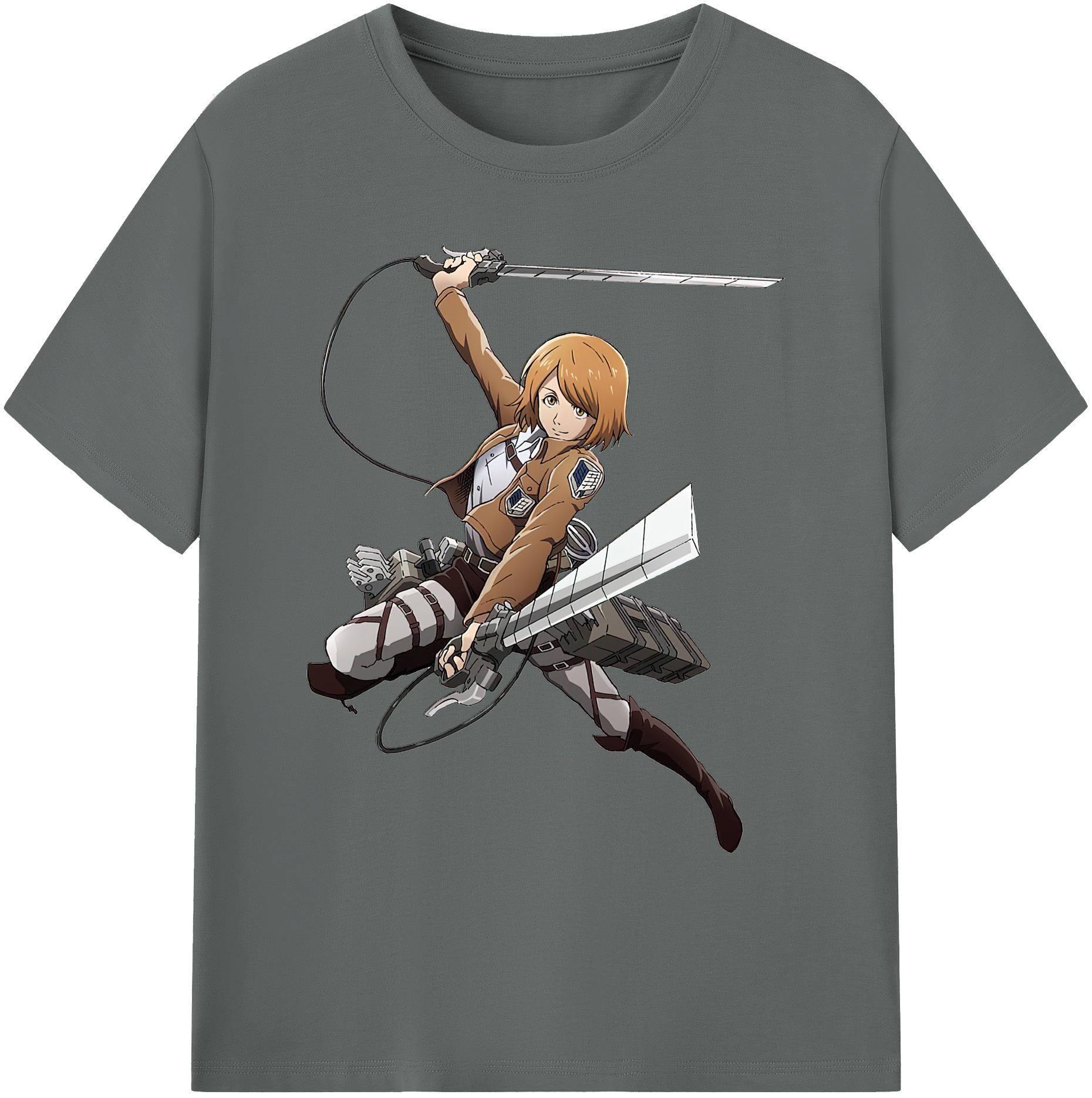 （画像用） 進撃の巨人 ペトラ·ラル Attack on Titan Petra Rall 綿100％ メンズ半袖Tシャツ｜肌触りやわらか＆通気性